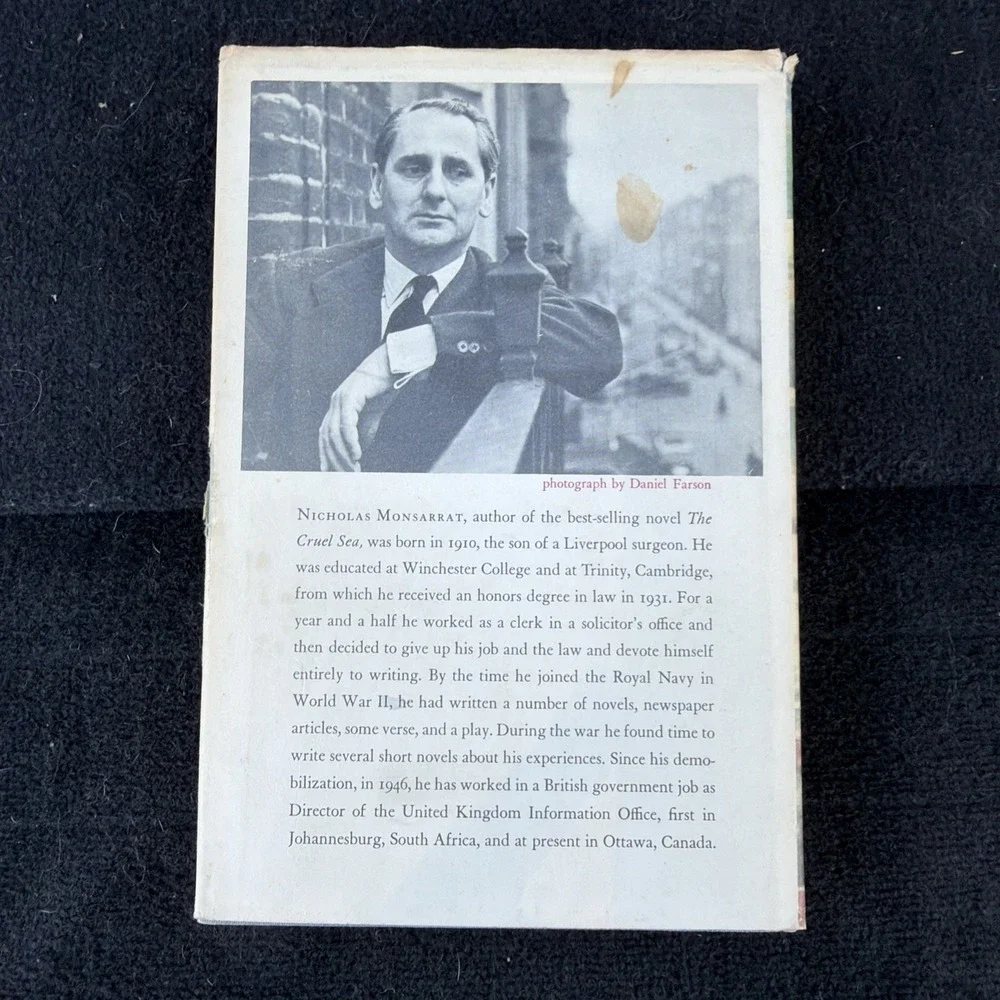 Castle Garac by Nicholas Monsarrat 1955 Vtg book HCDJ gothic 1st Ed 7th Printing